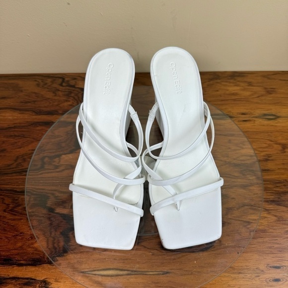 Open Edit Eryn Wedge Sandal in white - Picture 6 of 16